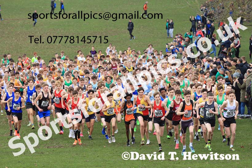 Boys Under-15s, 2024 CAU Inter Counties Cross Country Champs., Wollaton Park, Nottingham. Photo: David T. Hewitson/Sports for All Pics